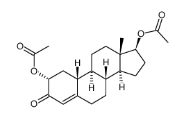 2α,17β-diacetoxy-estr-4-en-3-one Structure