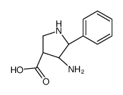 (3R,4S,5R)-4-Amino-5-phenyl-3-pyrrolidinecarboxylic acid结构式