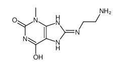 8-[(2-Aminoethyl)amino]-3-methyl-3,7-dihydro-1H-purine-2,6-dione结构式