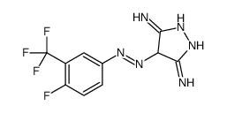 4-[[4-fluoro-3-(trifluoromethyl)phenyl]diazenyl]-4H-pyrazole-3,5-diamine Structure