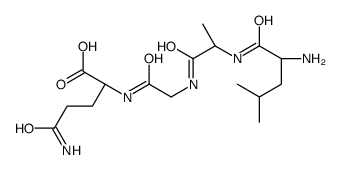 (2S)-5-amino-2-[[2-[[(2S)-2-[[(2S)-2-amino-4-methylpentanoyl]amino]propanoyl]amino]acetyl]amino]-5-oxopentanoic acid结构式