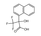 3,3,3-trifluoro-2-hydroxy-2-(1-naphthyl)propanoic acid结构式