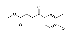 4-(4-hydroxy-3,5-dimethylphenyl)-4-oxobutyric acid methyl ester结构式