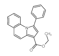 Pyrrolo[1,2-a]quinoline-3-carboxylic acid, 1-phenyl-, ethyl ester Structure