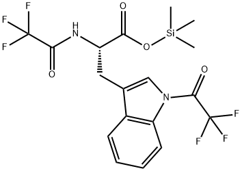 Nα,1-Bis(trifluoroacetyl)-L-tryptophan trimethylsilyl ester结构式