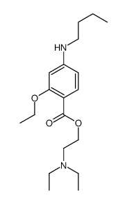 4-(Butylamino)-2-ethoxybenzoic acid 2-(diethylamino)ethyl ester Structure