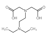 2-(carboxymethyl-(2-diethylaminoethyl)amino)acetic acid结构式