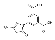 5-(3-amino-5-oxo-2,5-dihydro-pyrazol-1-yl)-isophthalic acid结构式