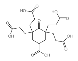 3,3,5,5-tetrakis(2-carboxyethyl)-4-oxo-cyclohexane-1-carboxylic acid Structure
