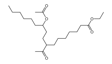 ethyl 8-acetyl-11-acetoxyheptadecanoate结构式