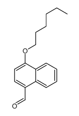 4-hexyloxynaphthalene-1-carbaldehyde结构式