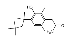 4-tert.-Octyl-2,6-dimethyl-3-hydroxyphenylacetamide Structure