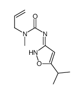 1-methyl-3-(5-propan-2-yl-1,2-oxazol-3-yl)-1-prop-2-enylurea结构式