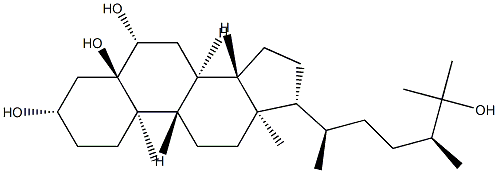 (24S)-24-Methyl-5β-cholestane-3β,5,6α,25-tetraol Structure