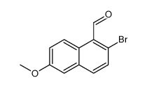2-bromo-6-methoxynaphthalene-1-carbaldehyde结构式