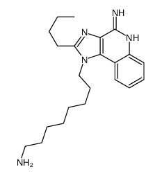 1-(8-aminooctyl)-2-butylimidazo[4,5-c]quinolin-4-amine结构式
