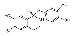 (S)-Tetrahydropapaveroline Structure