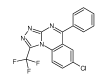 7-chloro-5-phenyl-1-(trifluoromethyl)-[1,2,4]triazolo[4,3-a]quinazoline结构式