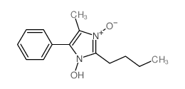 2-butyl-3-hydroxy-5-methyl-1-oxido-4-phenyl-imidazole Structure
