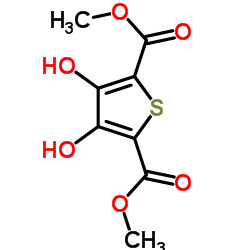 Dimethyl 3,4-dihydroxy-2,5-thiophenedicarboxylate Structure