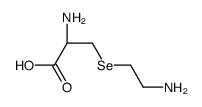 (2R)-2-amino-3-(2-aminoethylselanyl)propanoic acid结构式