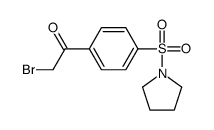 2-Bromo-1-[4-(1-pyrrolidinylsulfonyl)phenyl] ethanone Structure