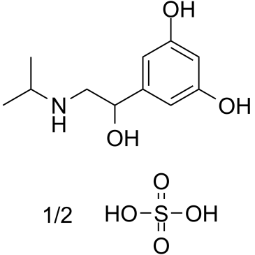 Orciprenaline sulfate Structure