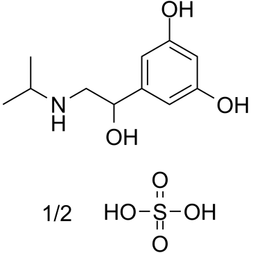 Orciprenaline sulfate structure