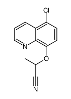 2-(5-chloroquinolin-8-yl)oxypropanenitrile结构式