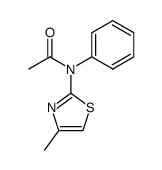 N-(4-methyl-thiazol-2-yl)-N-phenyl-acetamide Structure