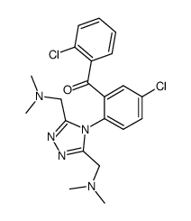 2-[3,5-bis-(dimethylamino-methyl)-[1,2,4]triazol-4-yl]-5,2'-dichloro-benzophenone Structure