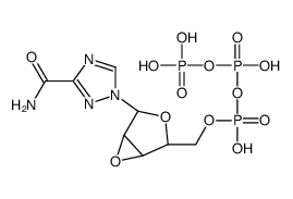 [[(1R,2R,4R,5R)-2-(3-carbamoyl-1,2,4-triazol-1-yl)-3,6-dioxabicyclo[3.1.0]hexan-4-yl]methoxy-hydroxyphosphoryl] phosphono hydrogen phosphate结构式