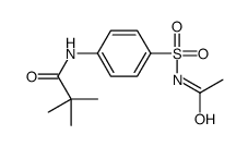 N-[4-(acetylsulfamoyl)phenyl]-2,2-dimethylpropanamide Structure