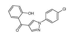 [1-(4-chlorophenyl)pyrazol-4-yl]-(2-hydroxyphenyl)methanone结构式
