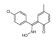 6-[(4-chlorophenyl)-(hydroxyamino)methylidene]-4-methylcyclohexa-2,4-dien-1-one Structure