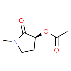 2-Pyrrolidinone,3-(acetyloxy)-1-methyl-,(3S)-(9CI)结构式