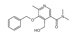 5-benzyloxy-4-hydroxymethyl-6,N,N-trimethyl-nicotinamide结构式