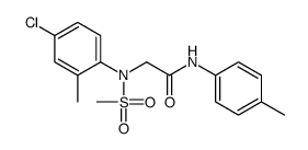 2-(4-chloro-2-methyl-N-methylsulfonylanilino)-N-(4-methylphenyl)acetamide Structure