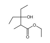 ethyl 3-ethyl-3-hydroxy-2-methylpentanoate Structure