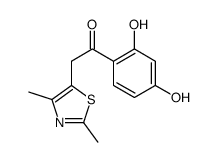 1-(2,4-dihydroxyphenyl)-2-(2,4-dimethyl-1,3-thiazol-5-yl)ethanone结构式