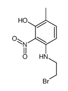3-(2-bromoethylamino)-6-methyl-2-nitrophenol Structure
