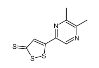 5-(5,6-dimethylpyrazin-2-yl)dithiole-3-thione Structure