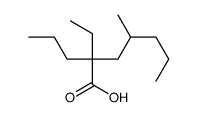 2-ethyl-4-methyl-2-propylheptanoic acid结构式