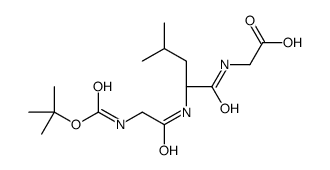 2-[[(2R)-4-methyl-2-[[2-[(2-methylpropan-2-yl)oxycarbonylamino]acetyl]amino]pentanoyl]amino]acetic acid结构式