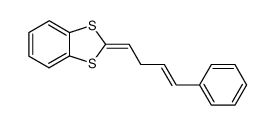 2-((E)-4-Phenyl-but-3-enylidene)-benzo[1,3]dithiole Structure