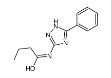 N-(5-phenyl-1H-1,2,4-triazol-3-yl)butanamide Structure
