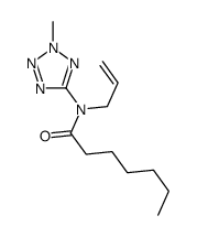 N-(2-methyltetrazol-5-yl)-N-prop-2-enylheptanamide Structure