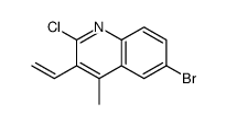 6-bromo-2-chloro-3-ethenyl-4-methylquinoline Structure