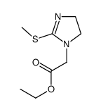 ethyl 2-(2-methylsulfanyl-4,5-dihydroimidazol-1-yl)acetate结构式