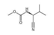 (S)-methyl (1-cyano-2-methylpropyl)carbamate Structure